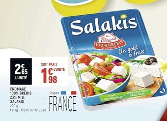 Spar Salakis fromage 100% brebis 23% m.g. offre