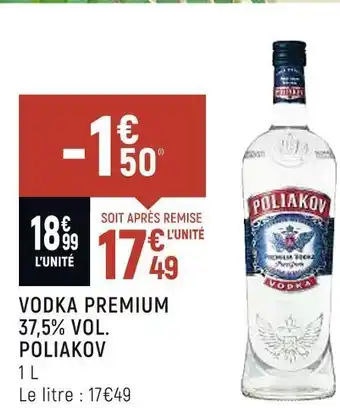 Spar Poliakov vodka premium 37,5% vol. offre
