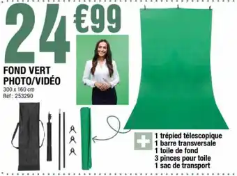 La Foir'Fouille Fond Vert Photo/Vidéo offre