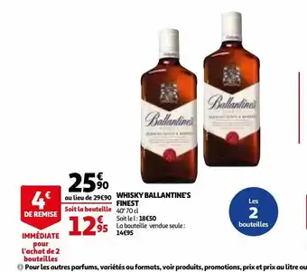 Auchan Whisky ballantine's finest offre