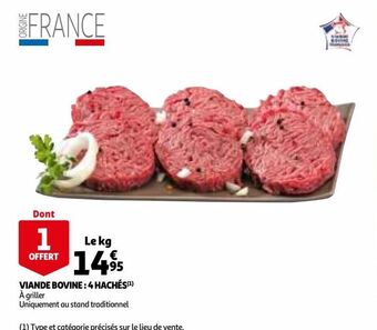 Auchan Viande bovine: 4 haches offre