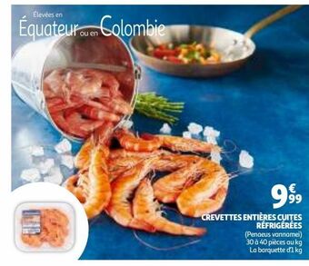 Auchan Crevettes entieres cuites refrigerees offre
