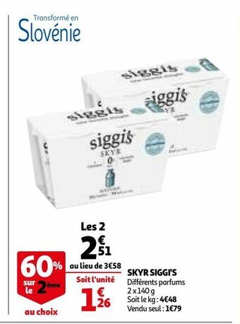 Auchan Skyr siggi´s offre