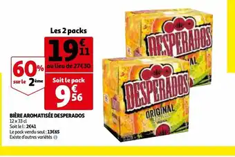 Auchan Bière sromatisee desperados offre