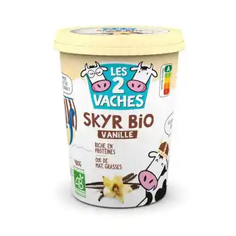 Auchan Supermarché Skyr vanille bio les 2 vaches offre