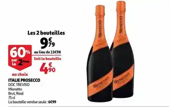 Auchan Supermarché Italie prosecco offre