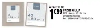 La Foir'Fouille Cadre Giulia offre