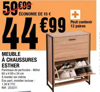 La Foir'Fouille Meuble à Chaussures Esther offre