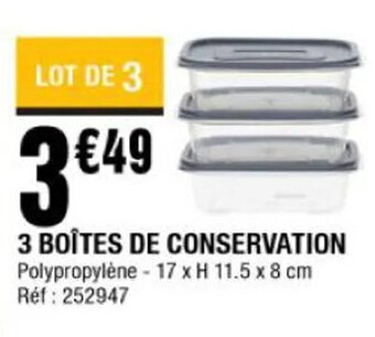 La Foir'Fouille Boîte de Conservation offre