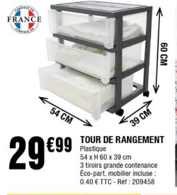 Promo Tour de rangement chez La Foir'Fouille
