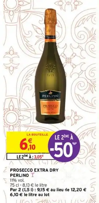 Intermarché Prosecco extra dry perlino offre