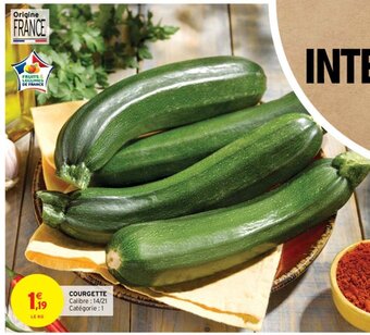 Intermarché Courgette offre