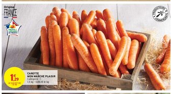 Intermarché Carotte Mon Marche plaisir offre