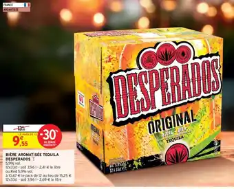 Intermarché Bière aromatisée tequila desperados offre