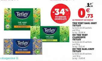 Hyper U The Vert eal grey tetley offre