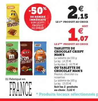 Tablette De Chocolat Crispy M&M's