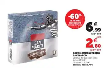 Hyper U Cafe moulu supremo san marco offre