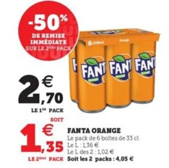 Hyper U Fanta Orange offre