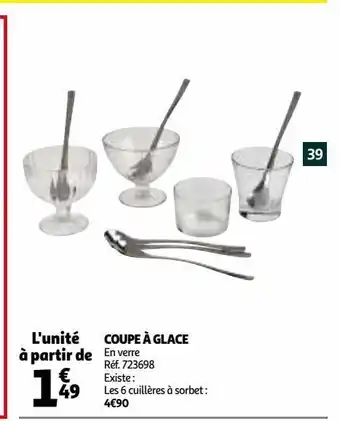 Auchan Coupe a glace offre