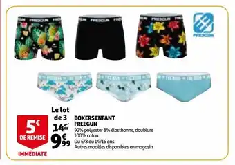 Auchan Boxers enfant freegun offre