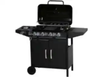 E.Leclerc Brico Barbecue gaz "festa 5" - 5 brûleurs dont 1 latéral - 12.9 kw- noir offre