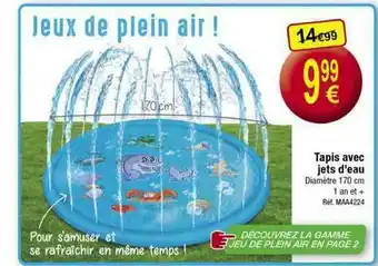 Kandy Tapis Avec Jets D'eau offre