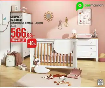 Orchestra Chambre Maidstone Commode Et Plan De Travail + Lit 60x120 offre