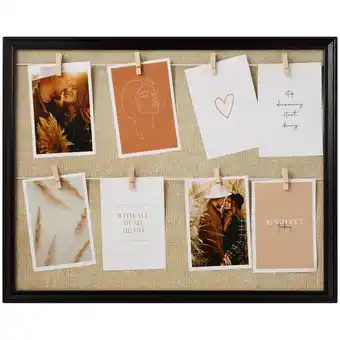Action Cadre photo avec cartes et pinces offre