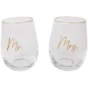 Action Lot de verres mr & mrs offre