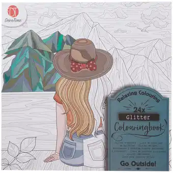 Action Album à colorier avec paillettes decotime offre