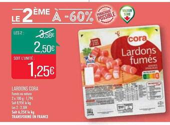 Match Lardons cora offre