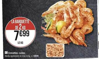 Géant Casino Crevettes cuites offre