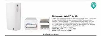 Plein ciel Sèche-mains wind'o jet air offre