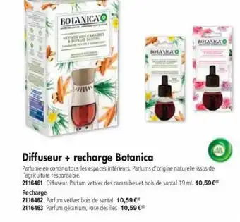 Plein ciel Diffuseur + recharge botanica air wick offre