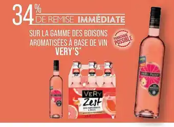 Match La gamme des boissons aromatisées à base de vin very's offre