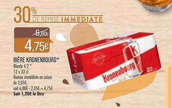 Match Bière kronenbourg offre