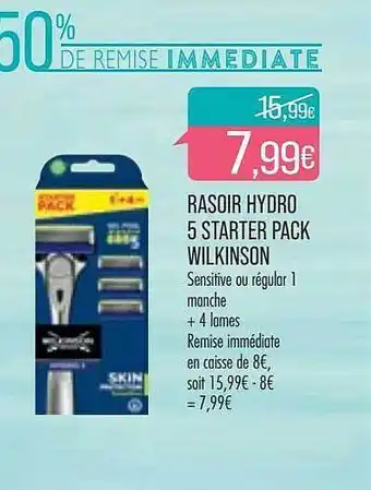 Rasoir hydro 5 starter pack wilkinson