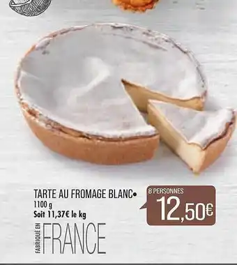 Match Tarte au fromage blanc offre