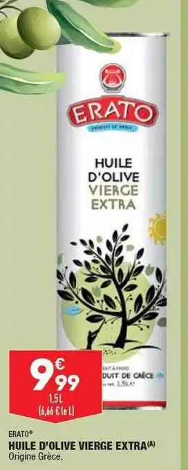 ALDI Erato huile d'olive vierge extra offre
