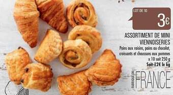 Assortiment de mini viennoiseries