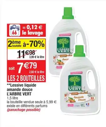 L'ARBRE VERT lessive liquide amande douce