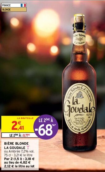 Intermarché Bière blonde la goudale offre