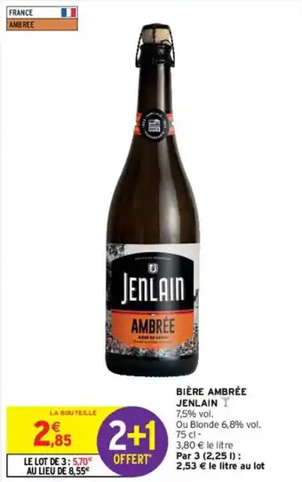 Intermarché Bière ambrée jenlain offre