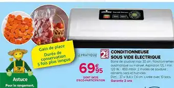 Kiriel Conditionneuse sous vide électrique le pratique offre