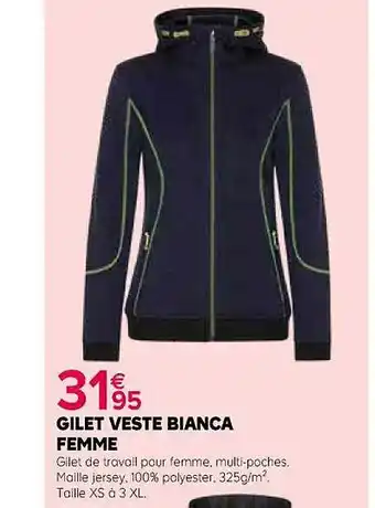 Kiriel Gilet veste bianca femme offre