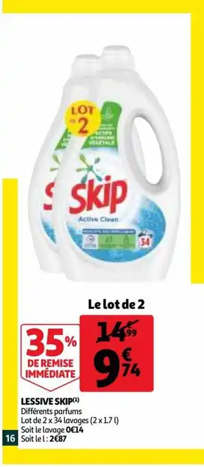 Auchan Supermarché Lessive skip offre