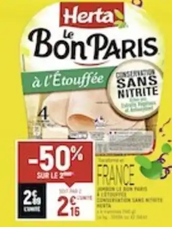 Petit Casino Jambon de bon paris offre