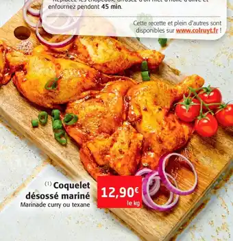 Coquelet désossé mariné