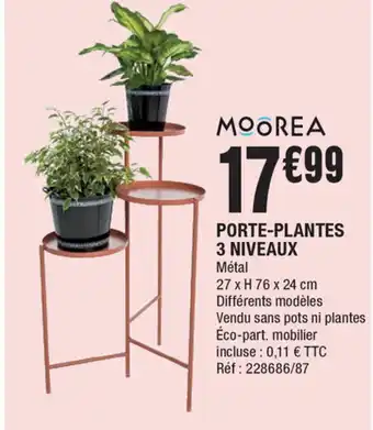 La Foir'Fouille Porte-plantes 3 Niveaux offre