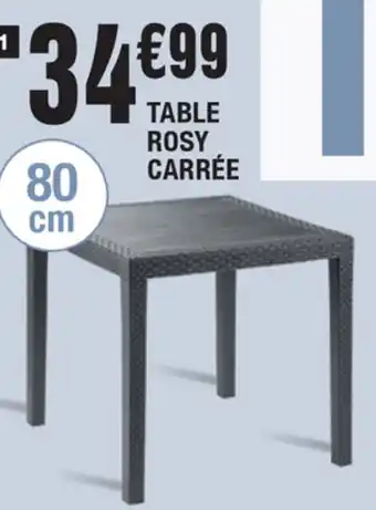 La Foir'Fouille Table Rosy carrée offre